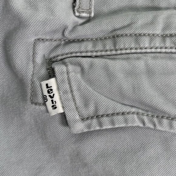 Levi's Cargo Pants Mens 34 Gray Utility Workwear PC9-12462-0016 White Tab 35x30 - Picture 9 of 12